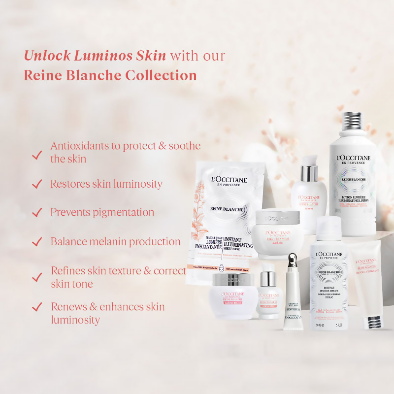 L'Occitane Reine Blanche Intense Illuminating Foam