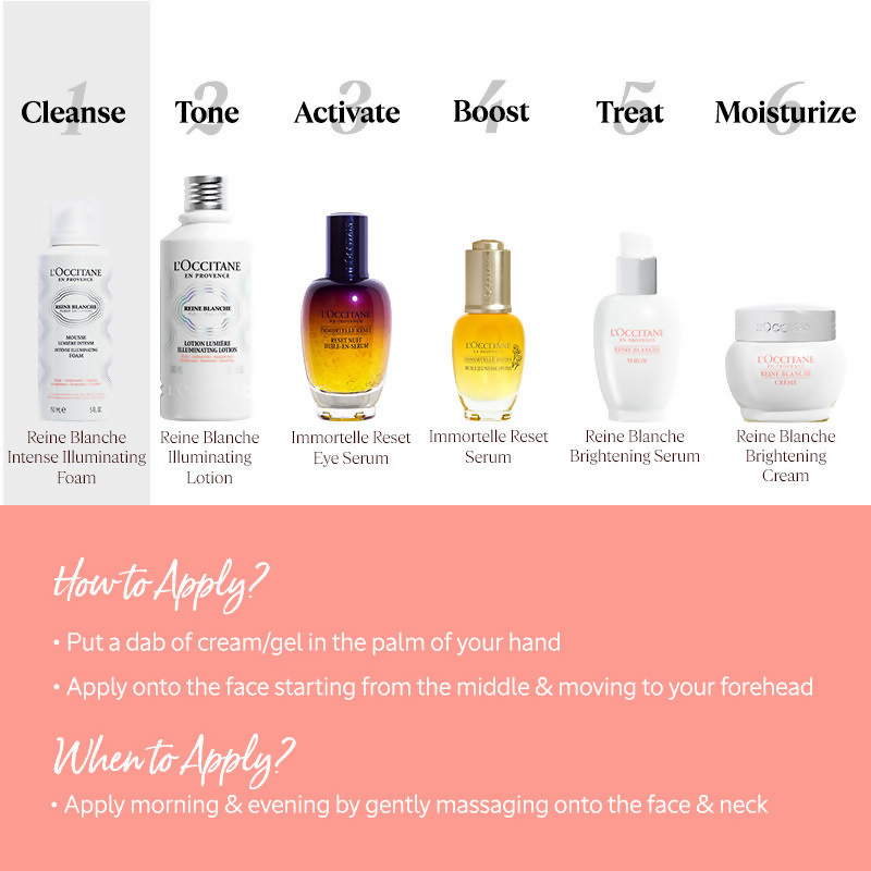 L'Occitane Reine Blanche Intense Illuminating Foam