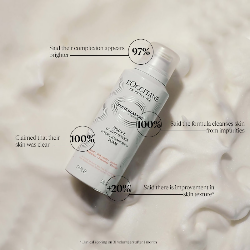 L'Occitane Reine Blanche Intense Illuminating Foam