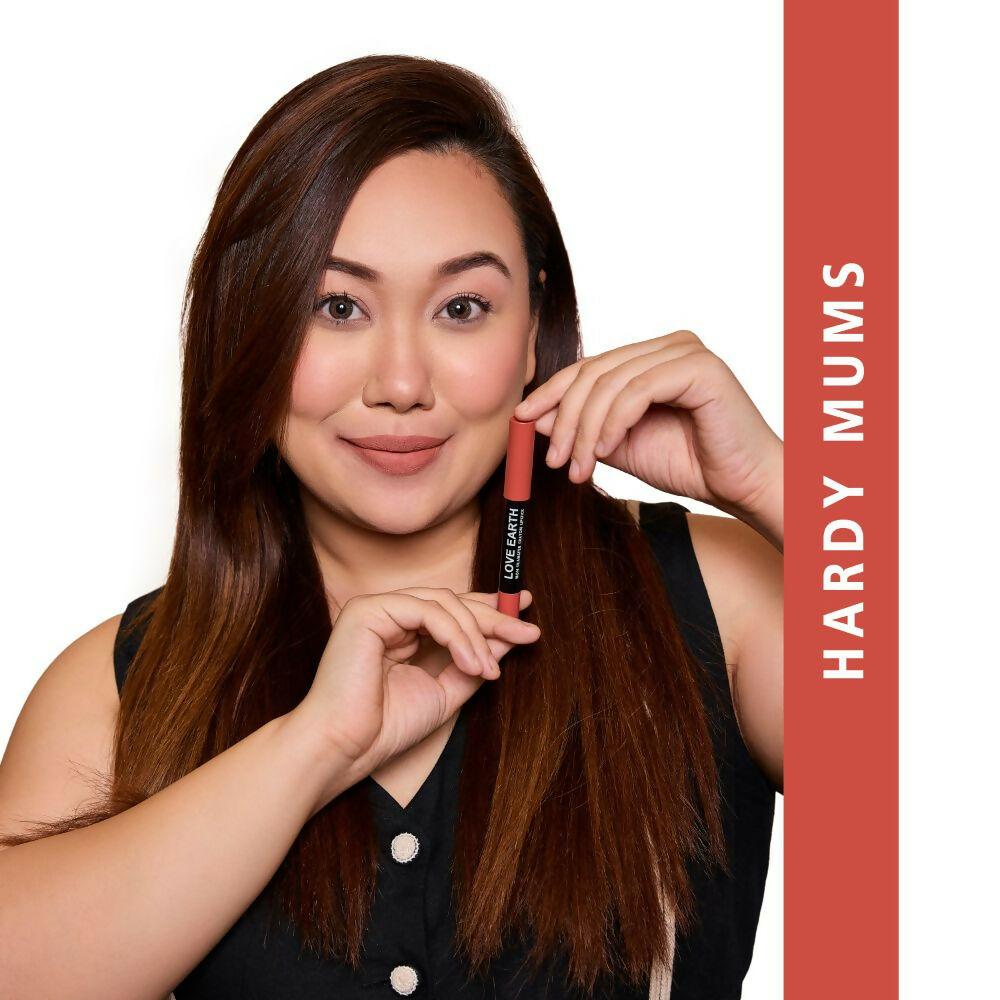 Love Earth Lip Crayon Non-Transfer Lipstick 2.O And Sharpener