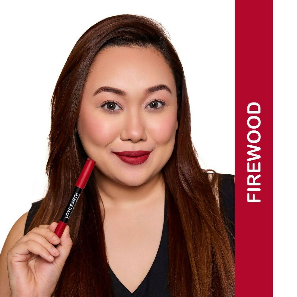 Love Earth Non Transfer Crayon Lipstick-Firewood