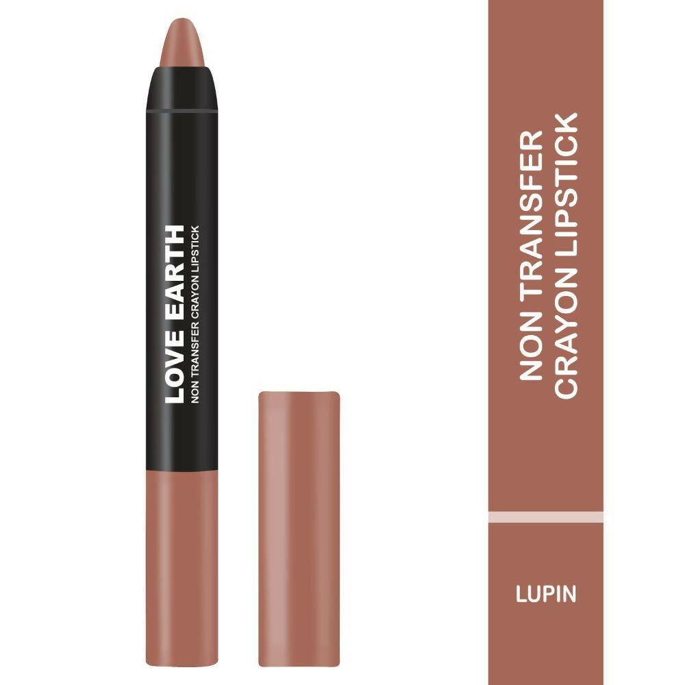 Love Earth Non Transfer Crayon Lipstick-Lupin