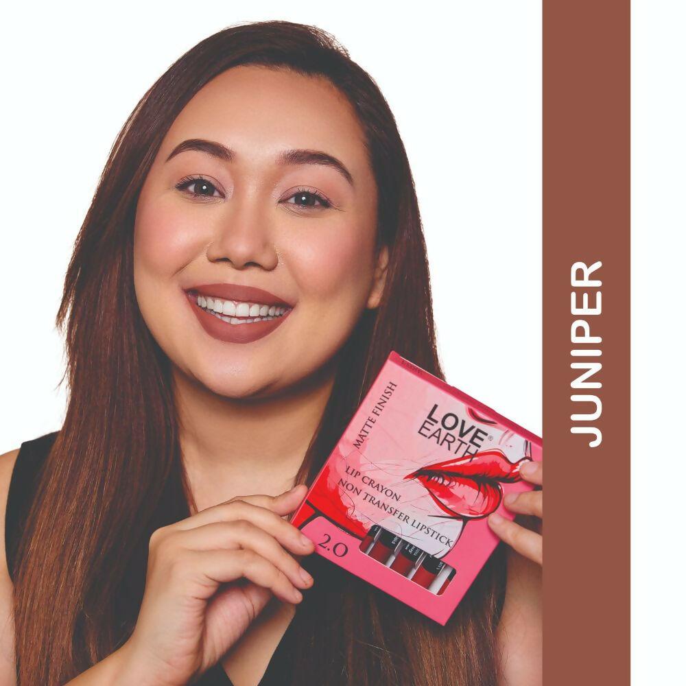 Love Earth Non Transfer Crayon Lipstick-Juniper