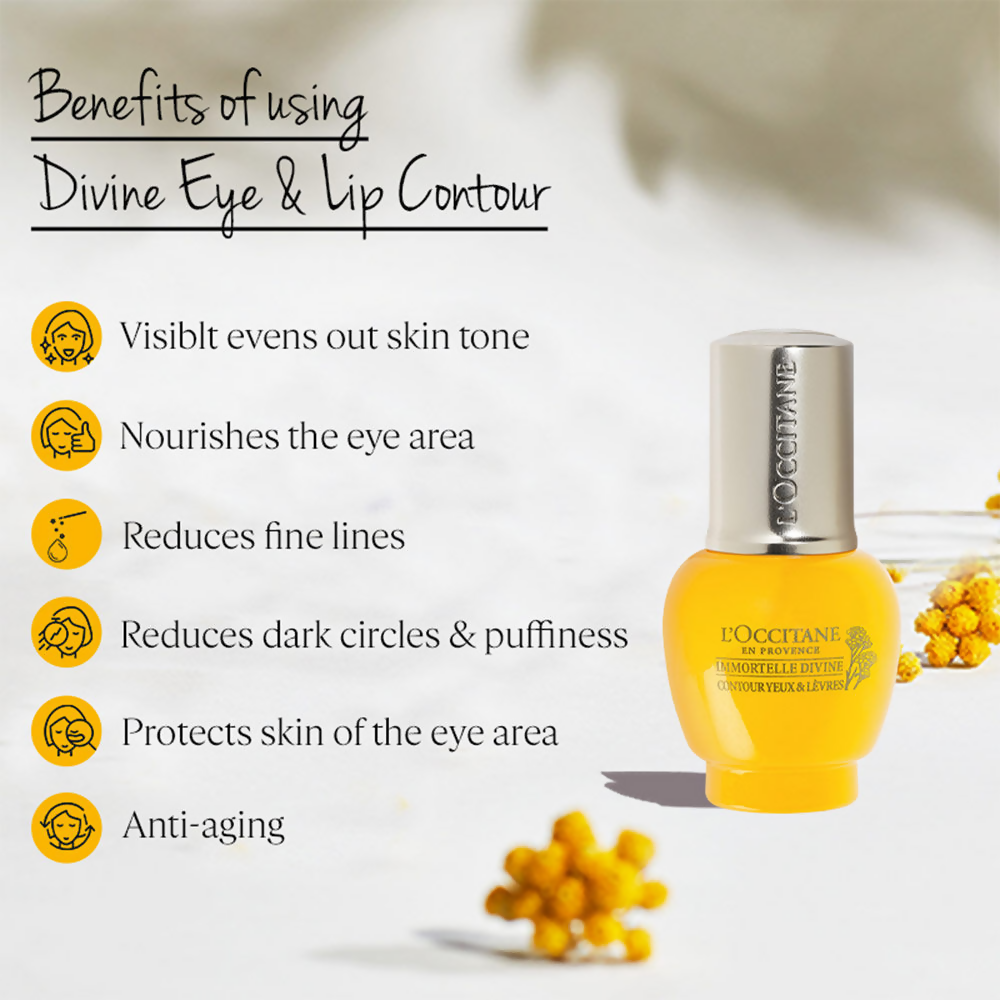 L'Occitane Immortelle Divine Anti-Aging Eye And Lip Contour
