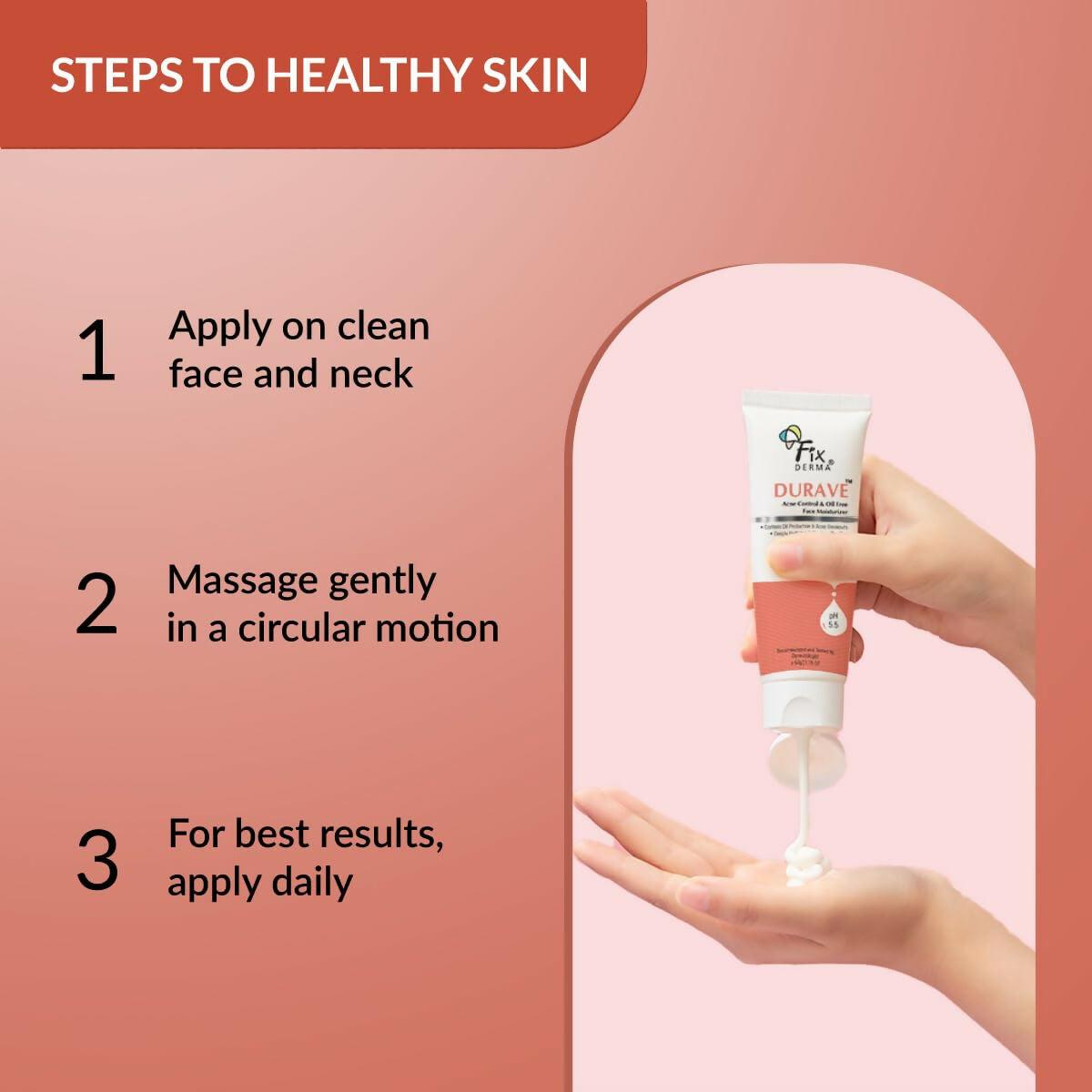 Fixderma Durave Acne Control & Oil Free Moisturizer for Face with Glycolic Acid