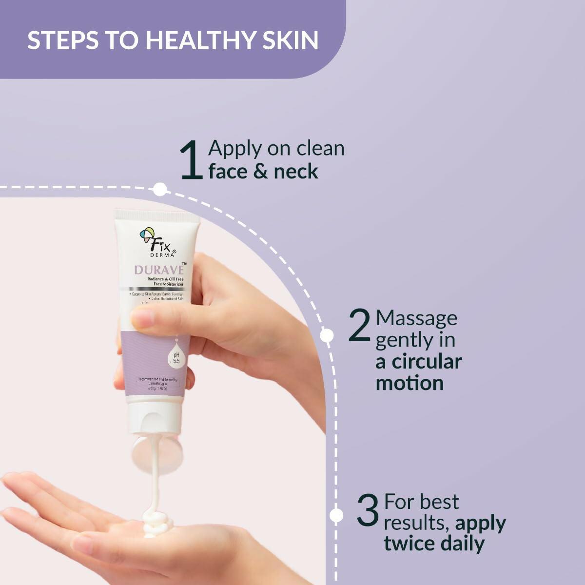 Fixderma Durave Radiance & Brightening Oil Free Face Moisturizer with Probiotics