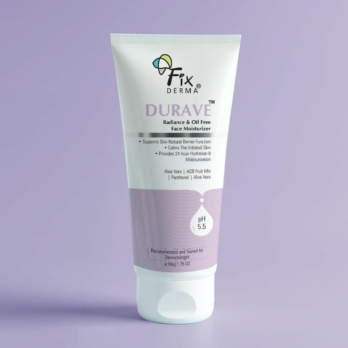 Fixderma Durave Radiance & Brightening Oil Free Face Moisturizer with Probiotics