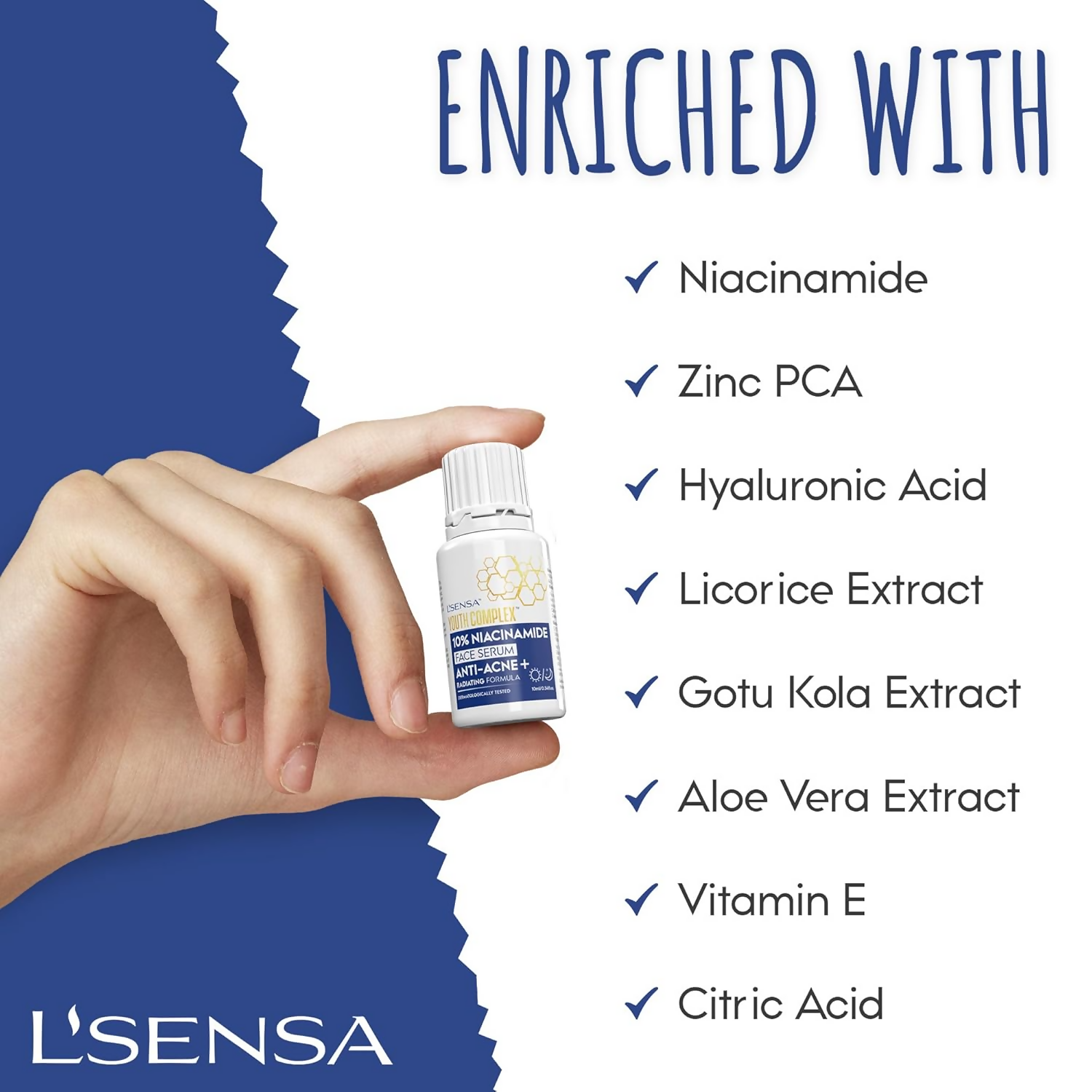 L'Sensa 10% Niacinamide Serum For All Skin Types
