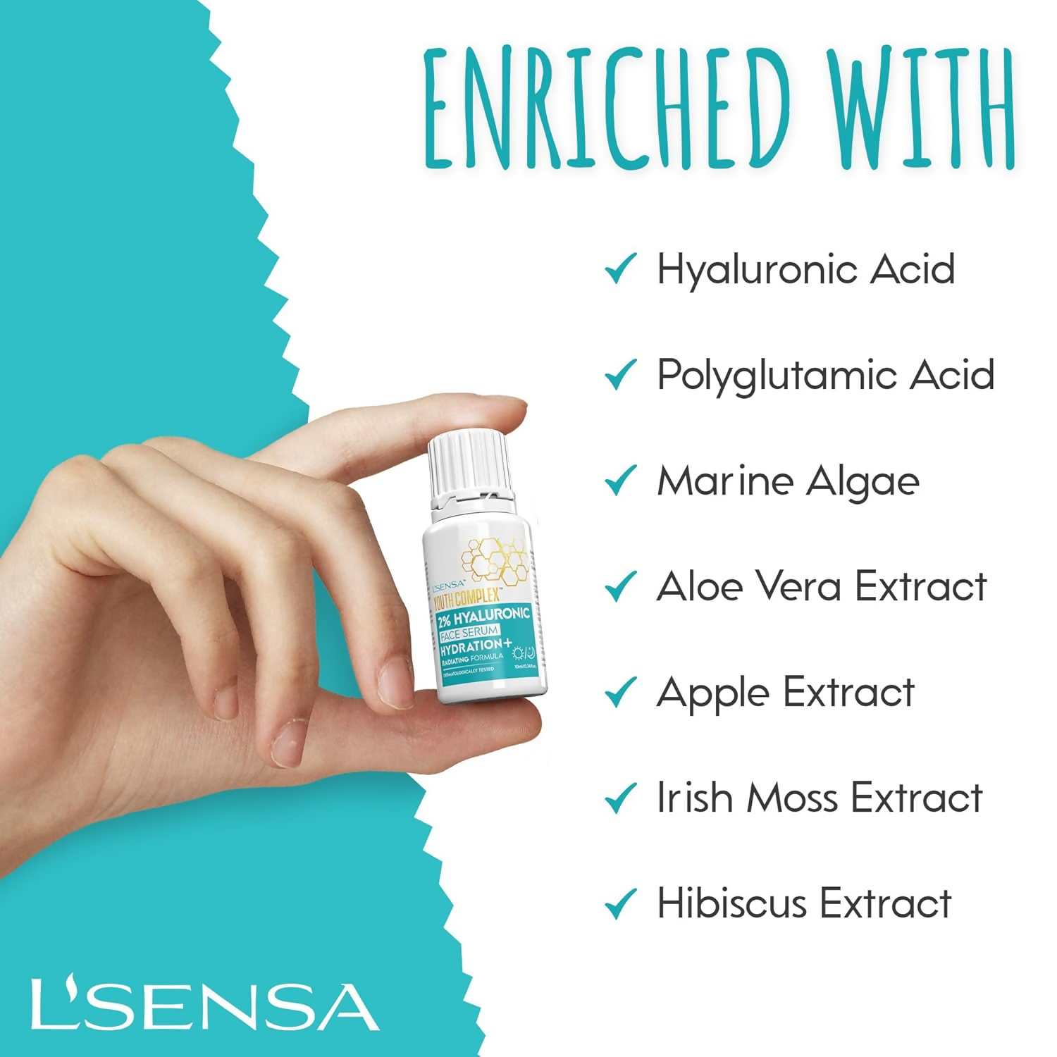 L'Sensa 2% Hyaluronic Serum For All Skin Types
