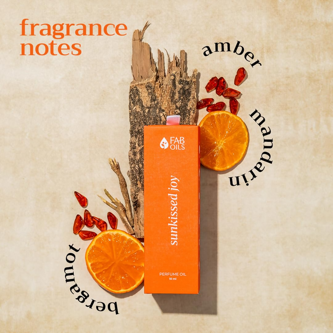 Fab Oils Sunkissed Joy Perfume Oil Citrus, Orange & Amber Blend