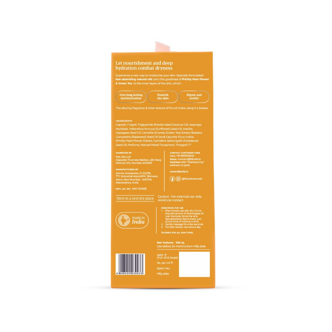 Fab Oils Skin Quench Body Oil For Daily Deep Hydration