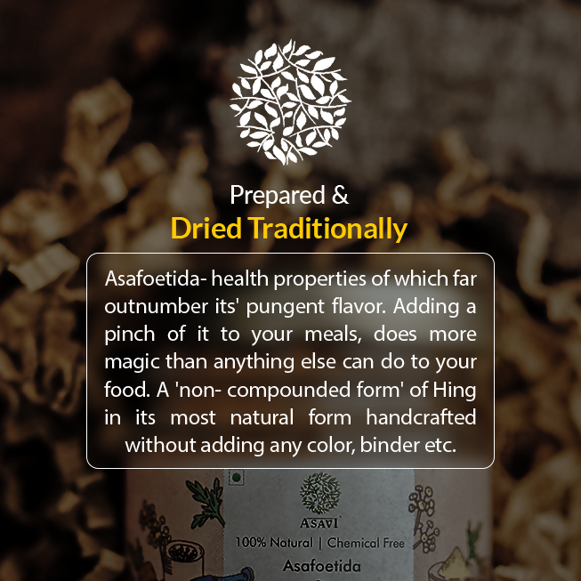 Asavi Handcrafted Natural Hathras Hing (Asafoetida)