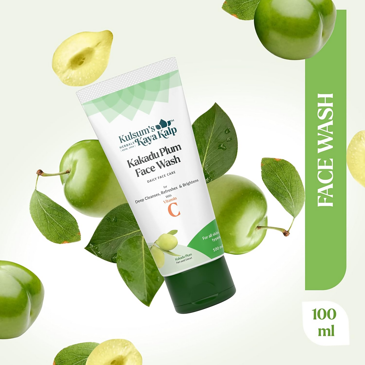Kulsum's Kaya Kalp Kakadu Plum Face Wash Daily Face Care For Deep Cleanses,Refreshes & Brightens With Vitamin C