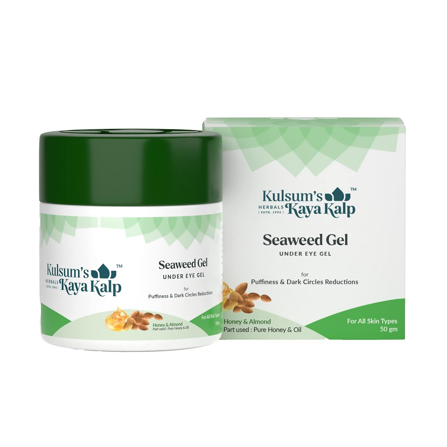 Kulsum's Kaya Kalp Seaweed Gel For Under Eye Dark Circle & Puffiness Reduction