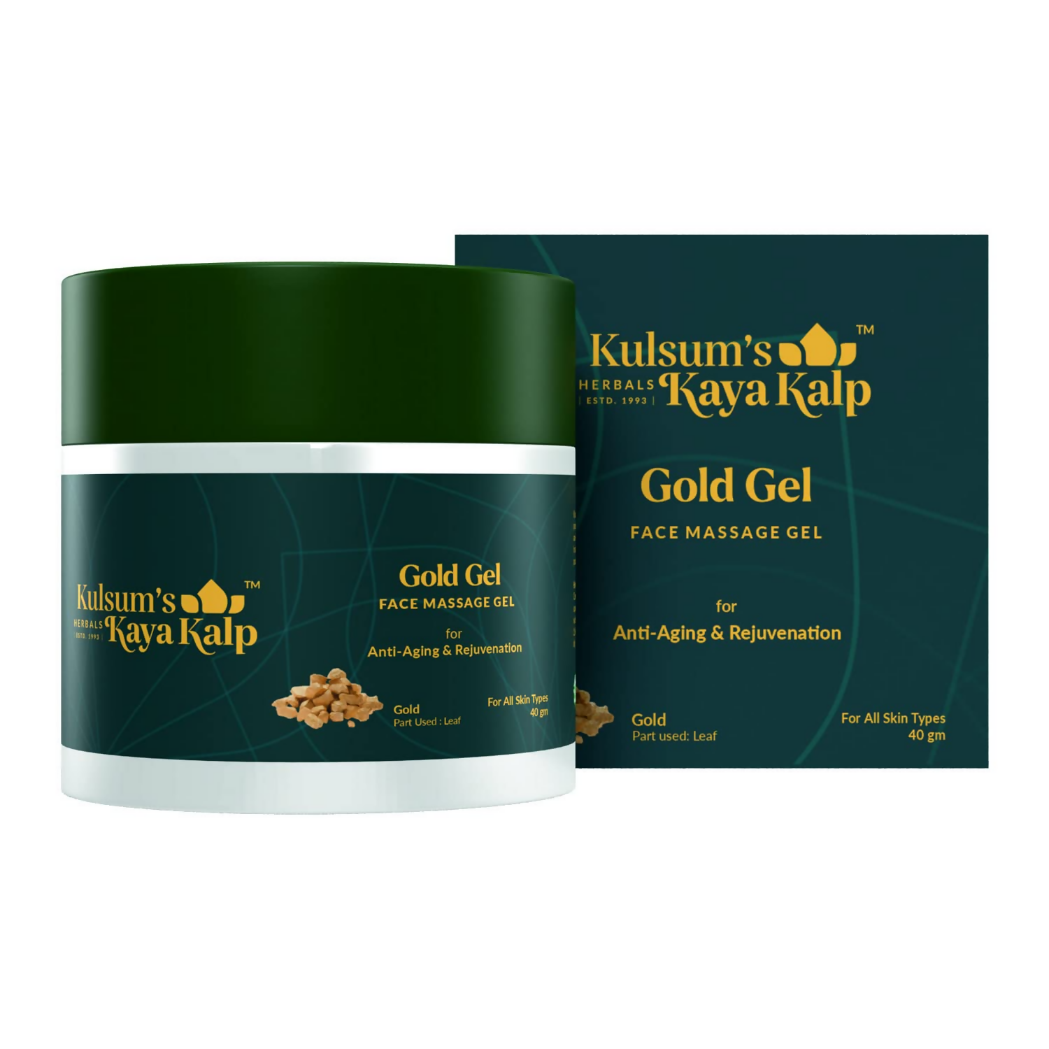 Kulsum's Kaya Kalp Gold Face Massage Gel For All Skin Types