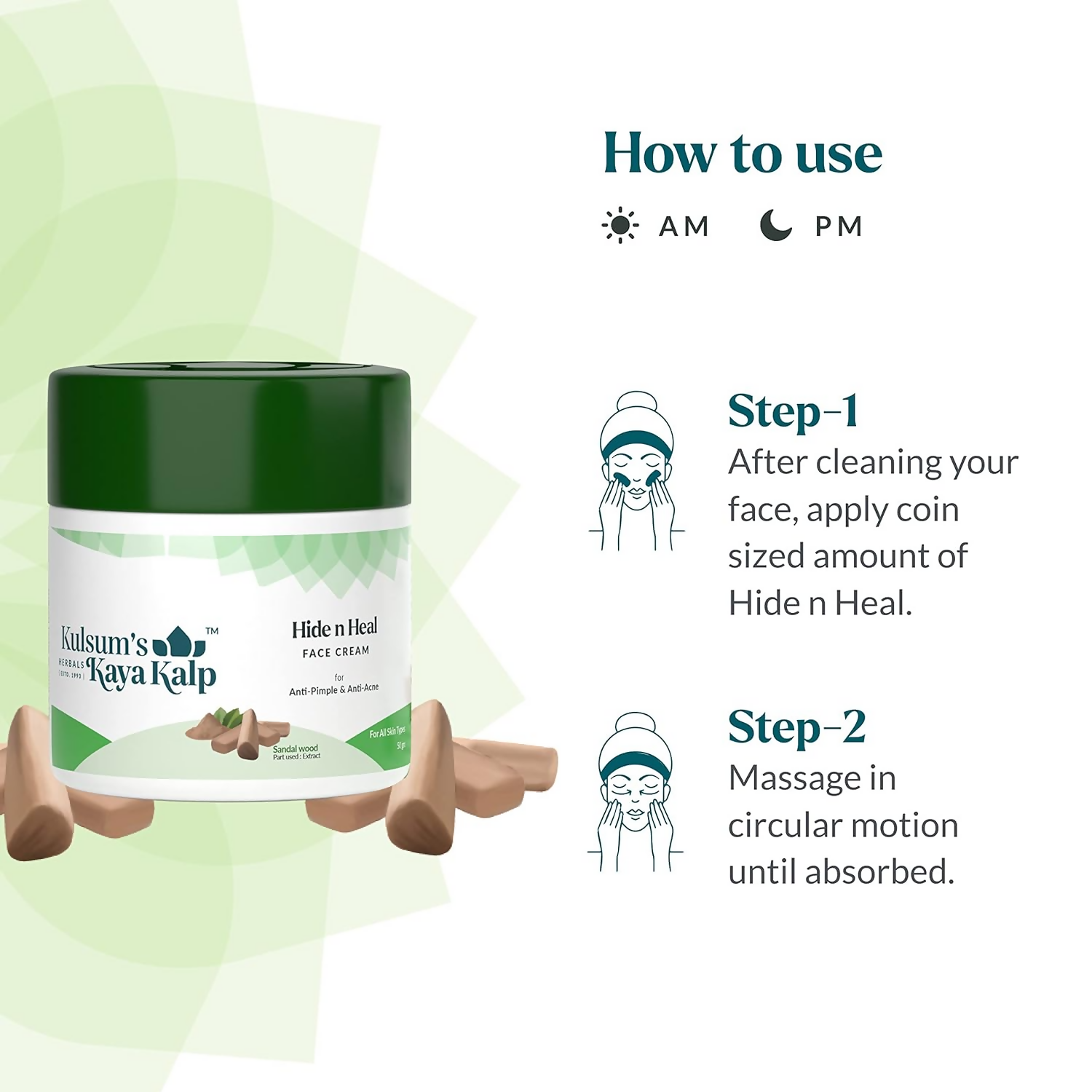 Kulsum's Kaya Kalp Hide N Heal Sandalwood Protective Base Cream