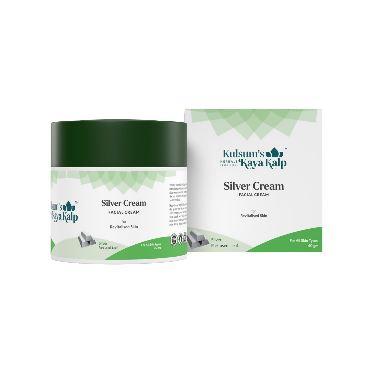 Kulsum's Kaya Kalp Silver Cream For Revitalised Skin