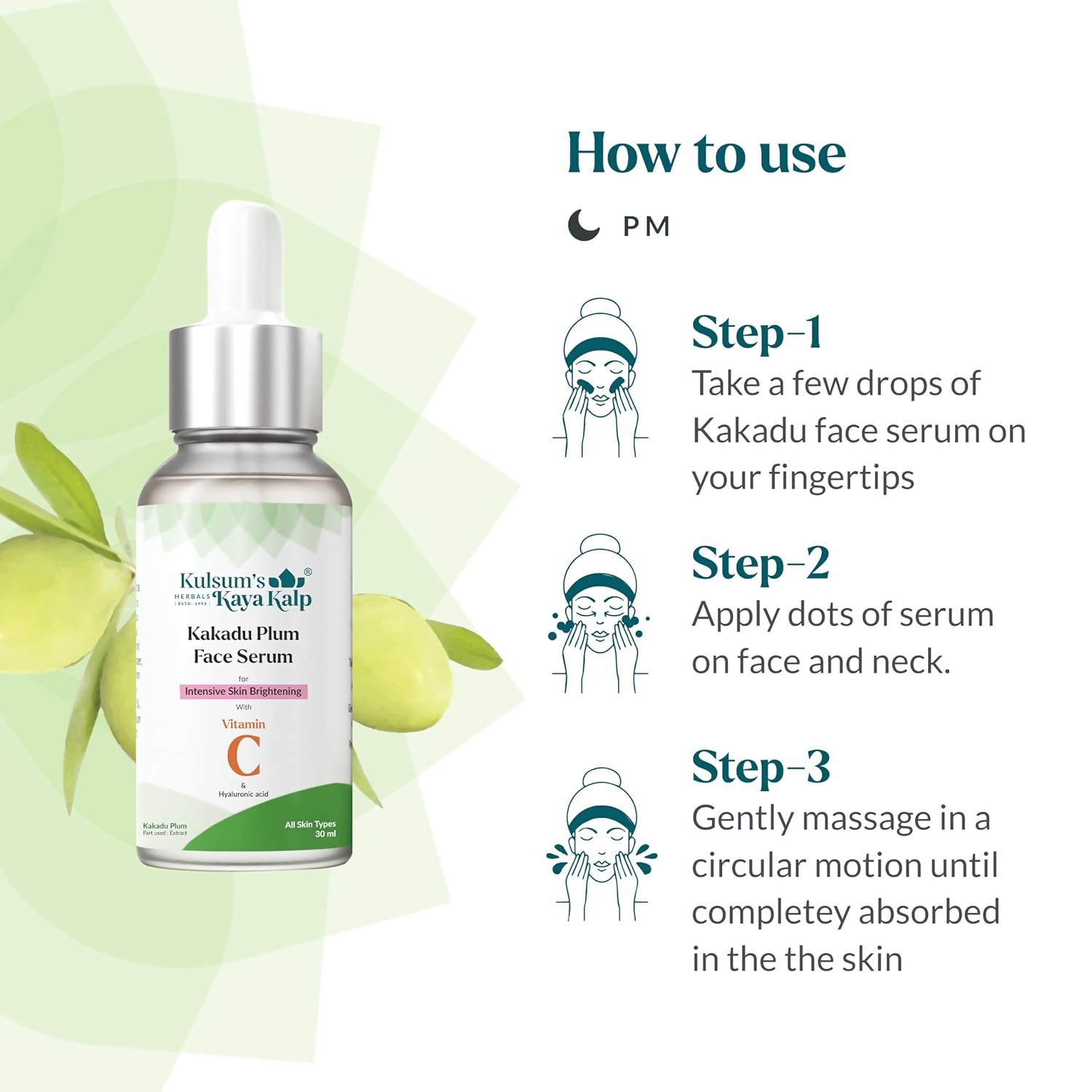 Kulsum's Kaya Kalp Kakadu Plum Face Serum For Intensive Skin Brightening