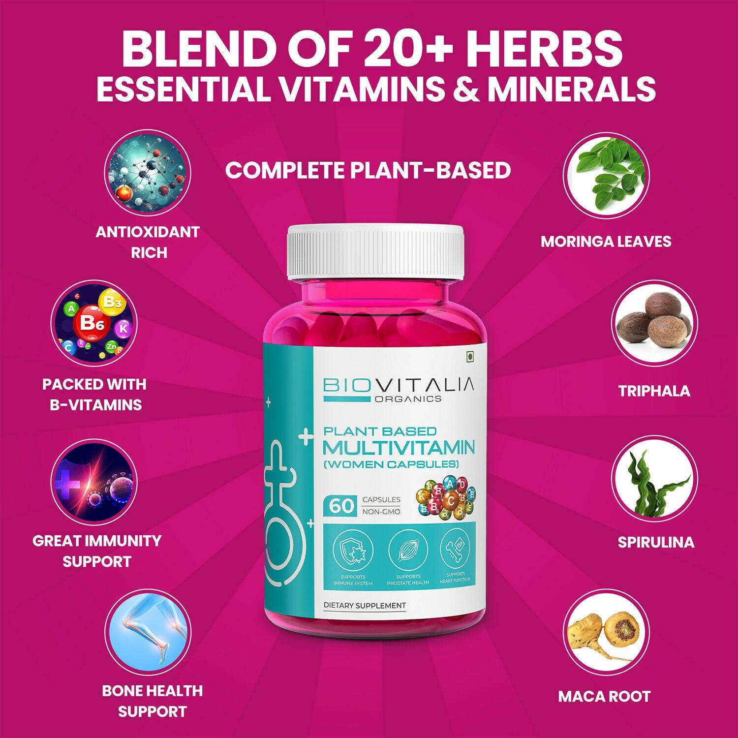 Biovitalia Organics Multivitamin For Women Capsules