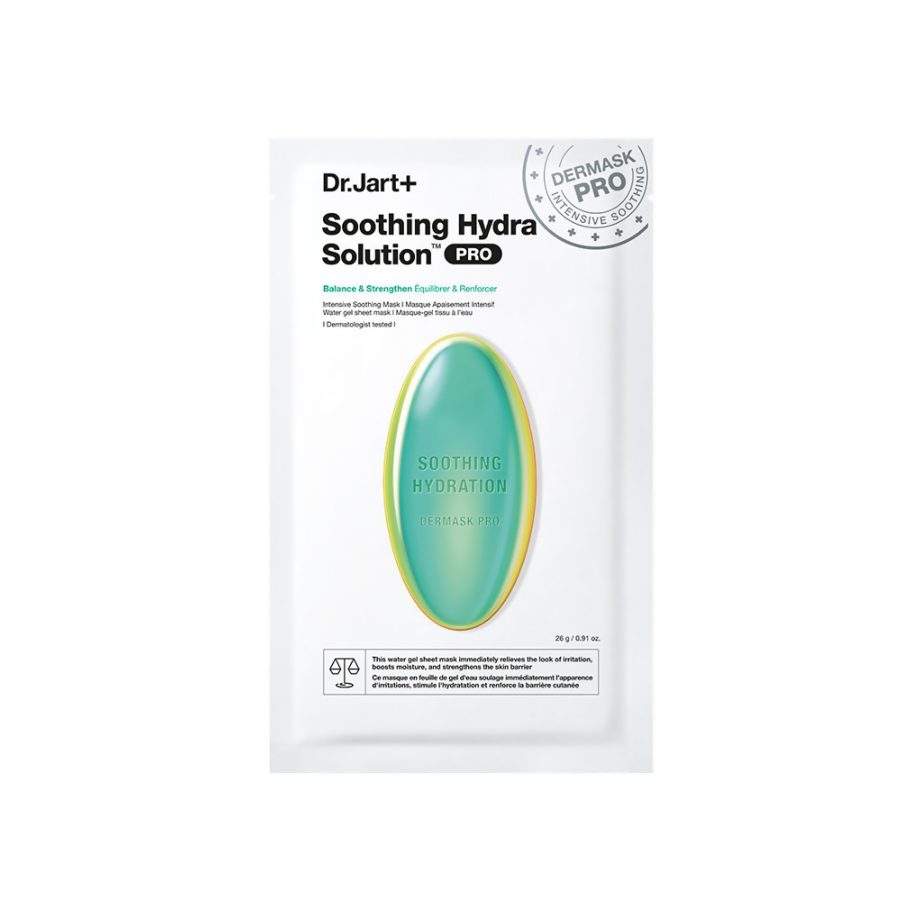 Dr.Jart+ Dermask Soothing & Moisturizing Hydra Solution Pro Hydrating Face Mask to Soothe Irritated Skin
