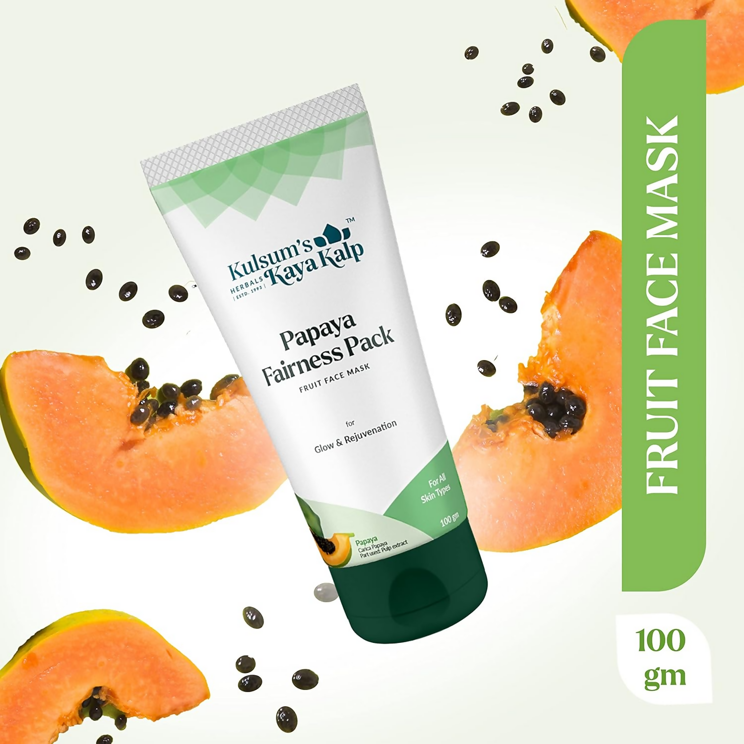 Kulsum's Kaya Kalp Papaya Fairness Pack For Glow & Rejuvenation