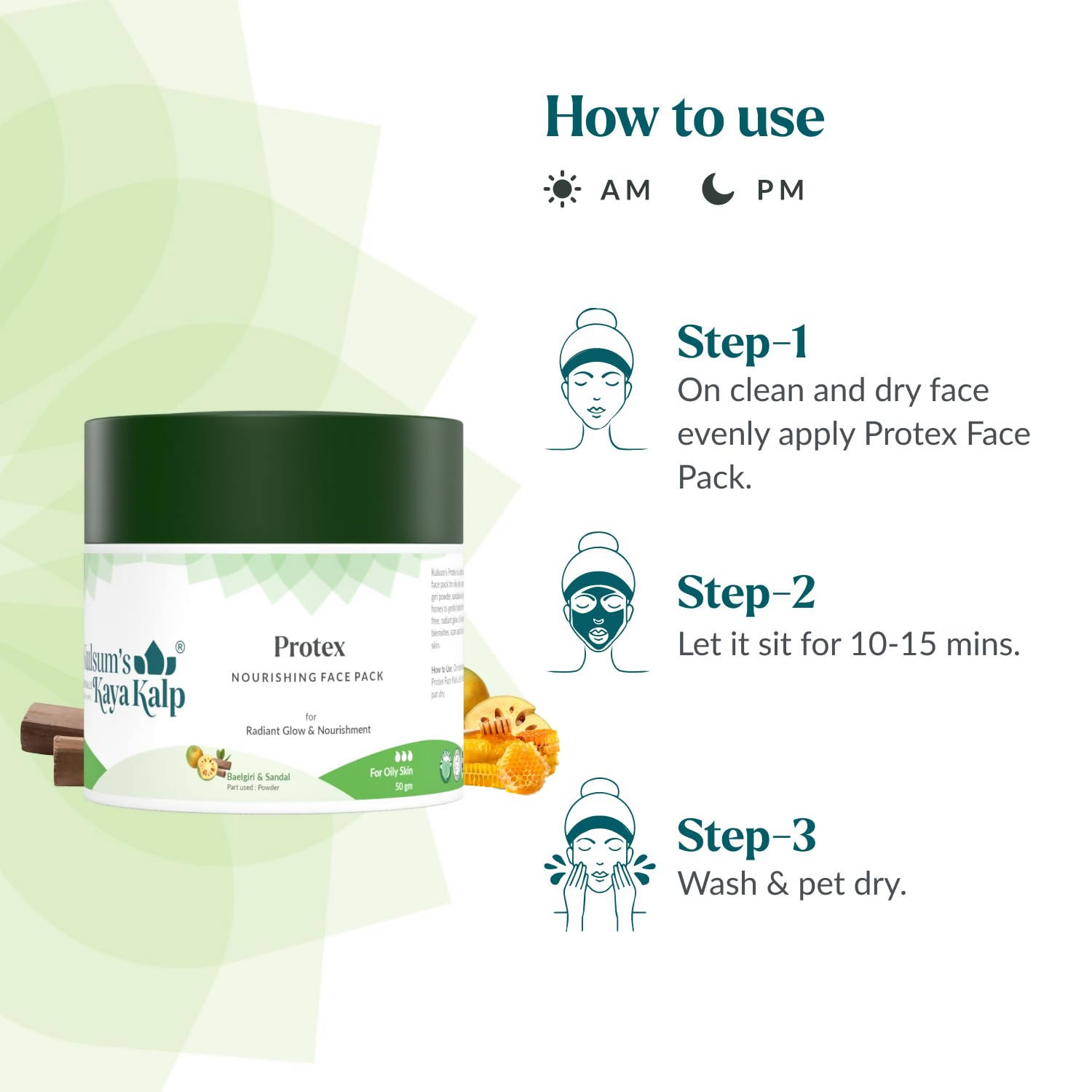 Kulsum's Kaya Kalp Protex Nourishing Face Pack With Baelgiri & Sandalwood