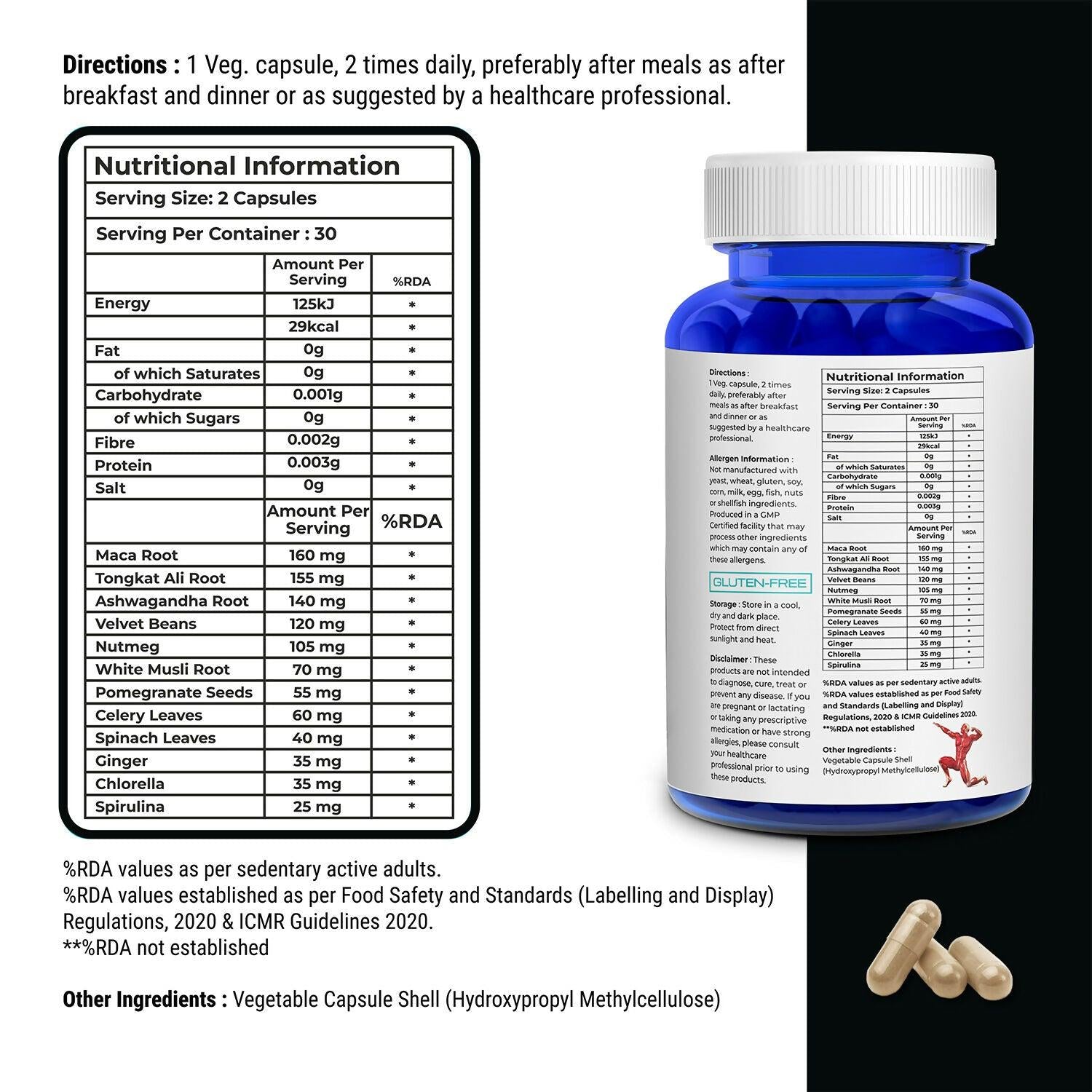 Biovitalia Organics Testosterone Booster Capsules