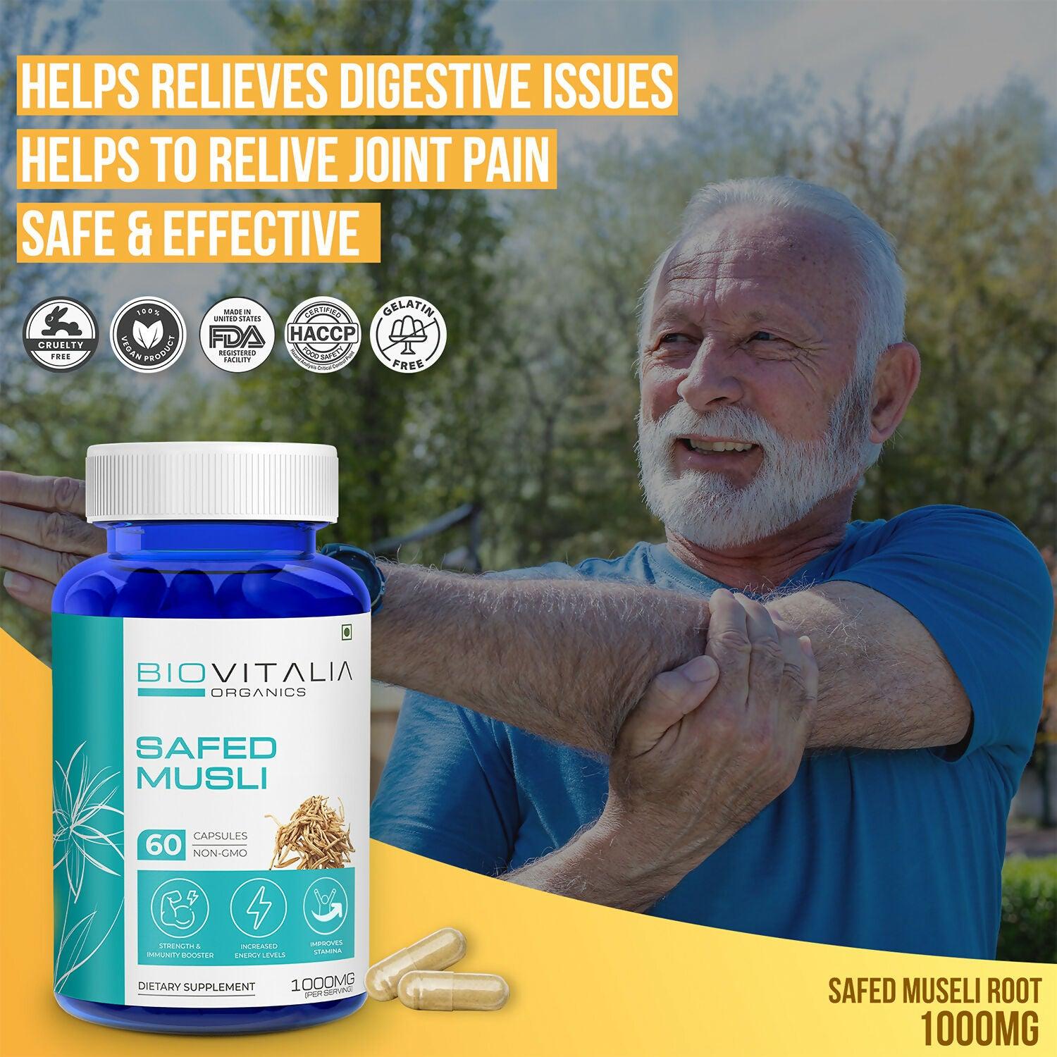 Biovitalia Organics Safed Musli Extract Capsules