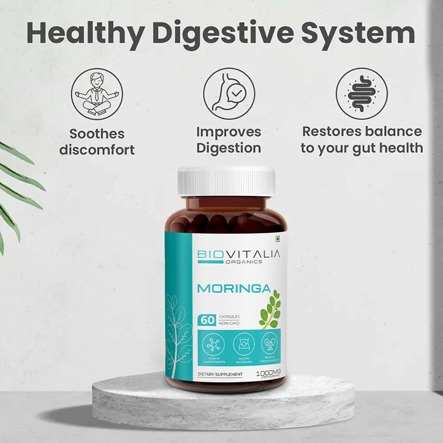 Biovitalia Organics Moringa Capsules For Immunity Booster