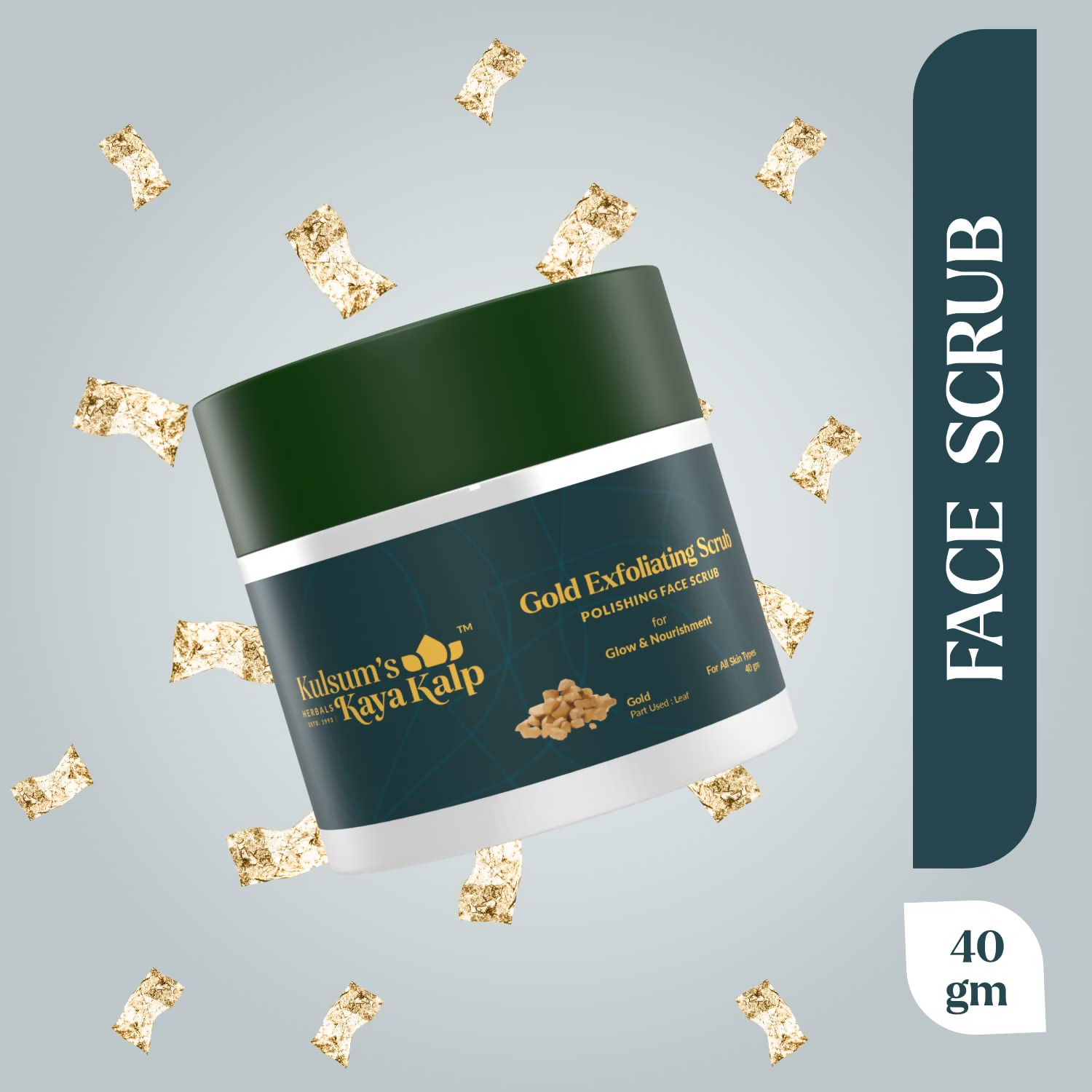 Kulsum's Kaya Kalp Gold Exfoliating Scrub For Glow & Nourishment