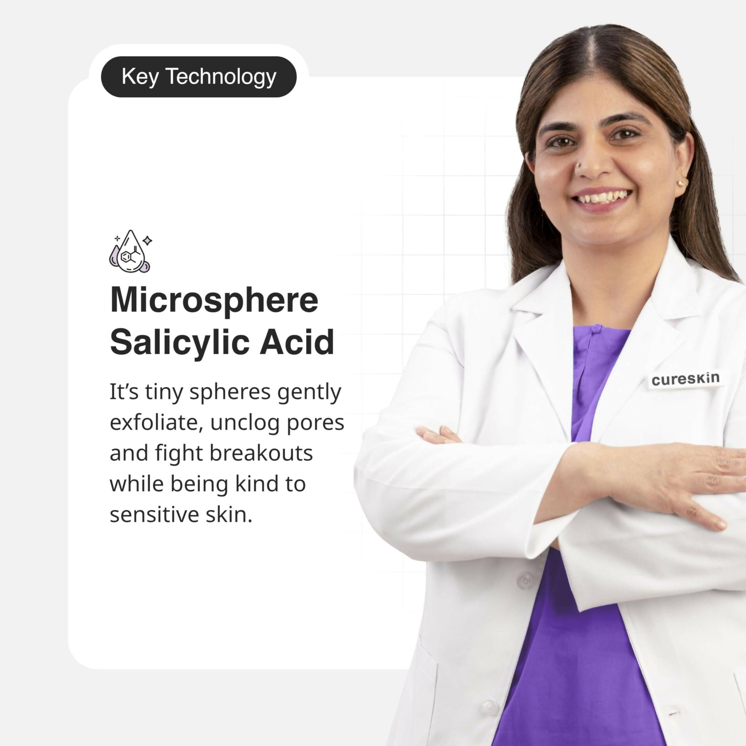 Cureskin Deep Cleanse Salicylic Acid Face Wash for Oily Skin