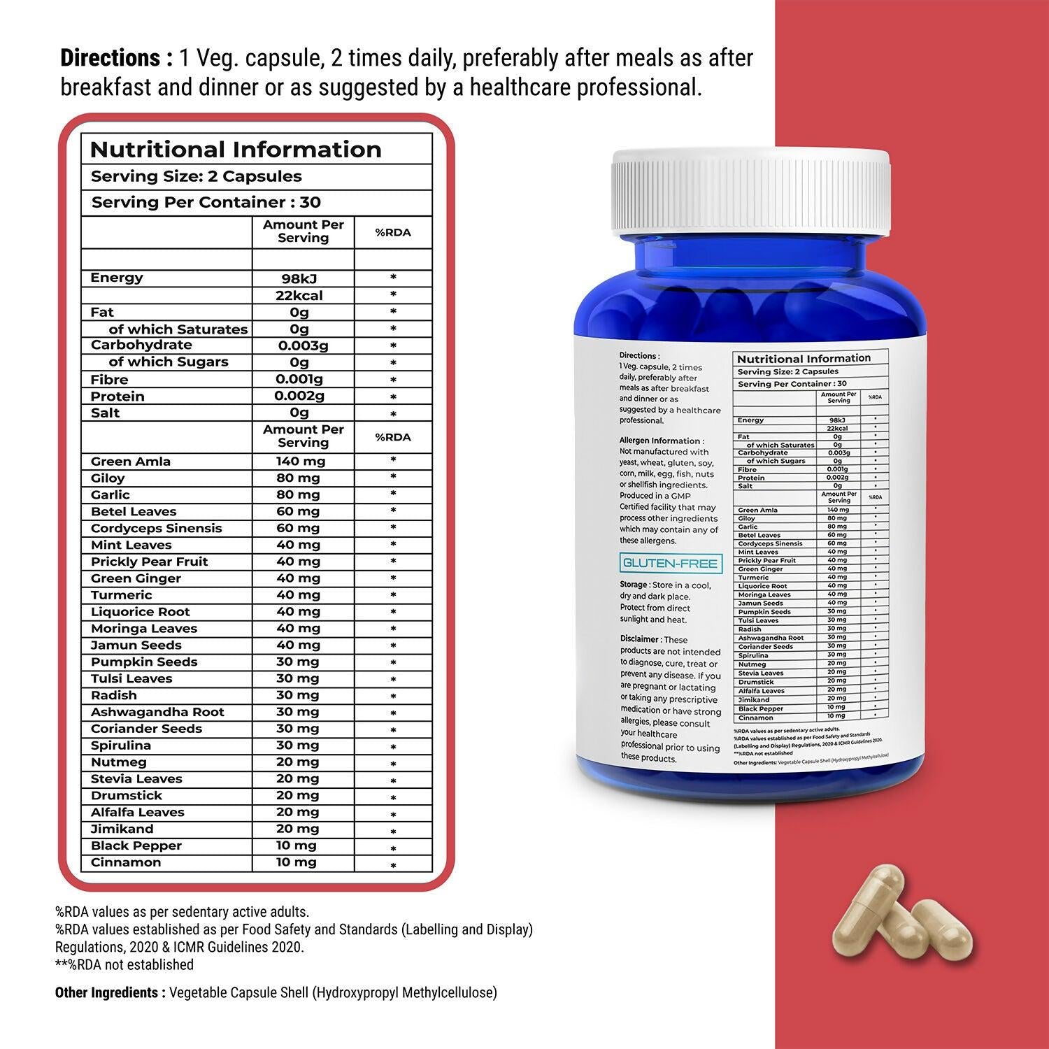 Biovitalia Organics Immunity Booster Capsules