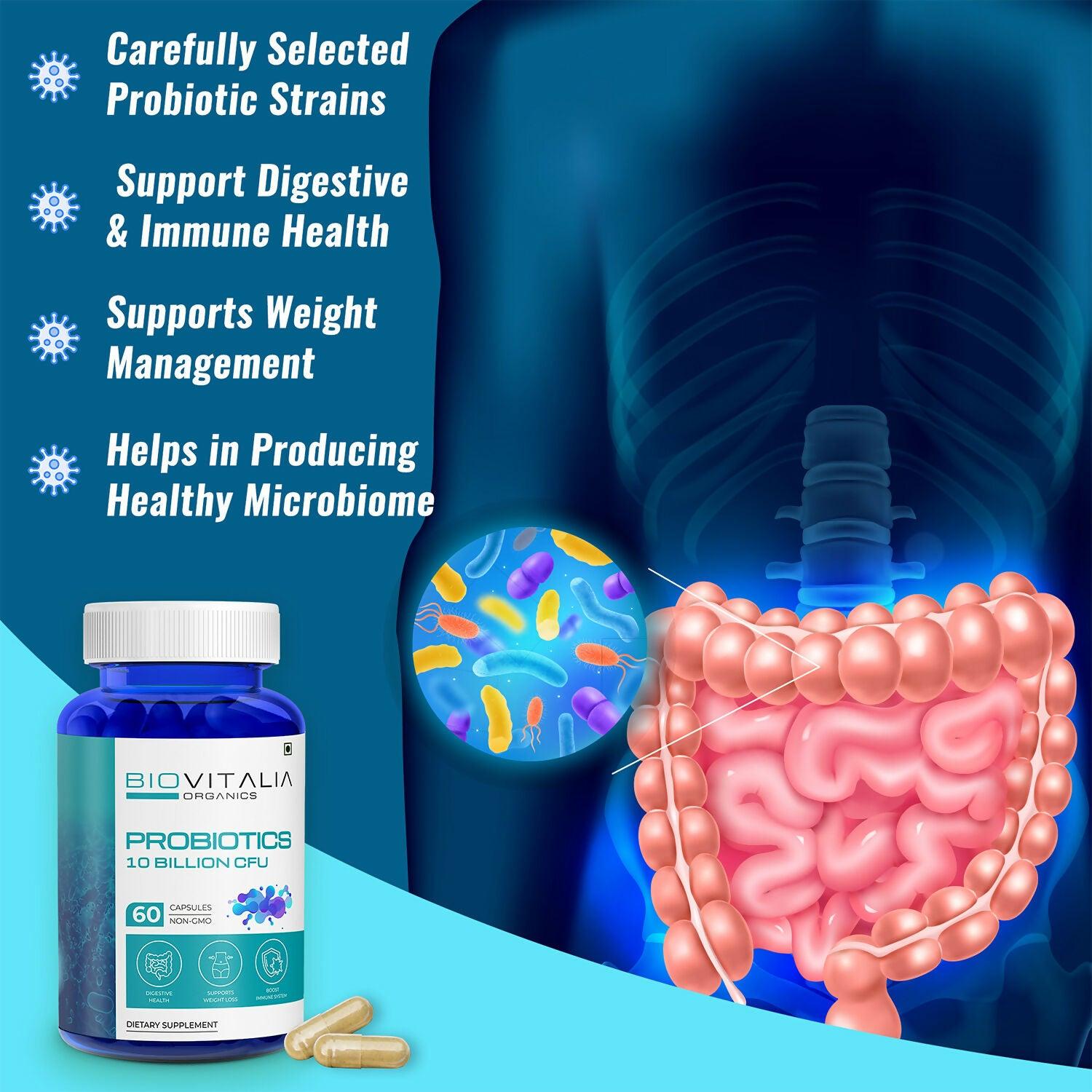Biovitalia Organics Probiotics Capsules For Men & Women