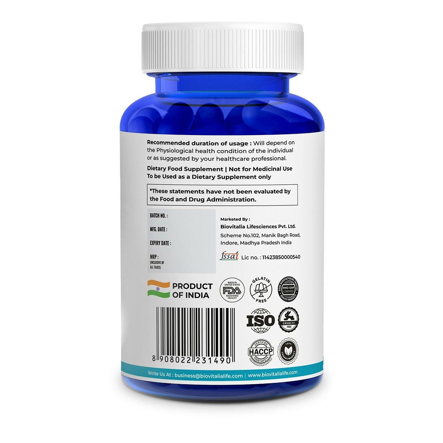 Biovitalia Organics Active Sports Capsules