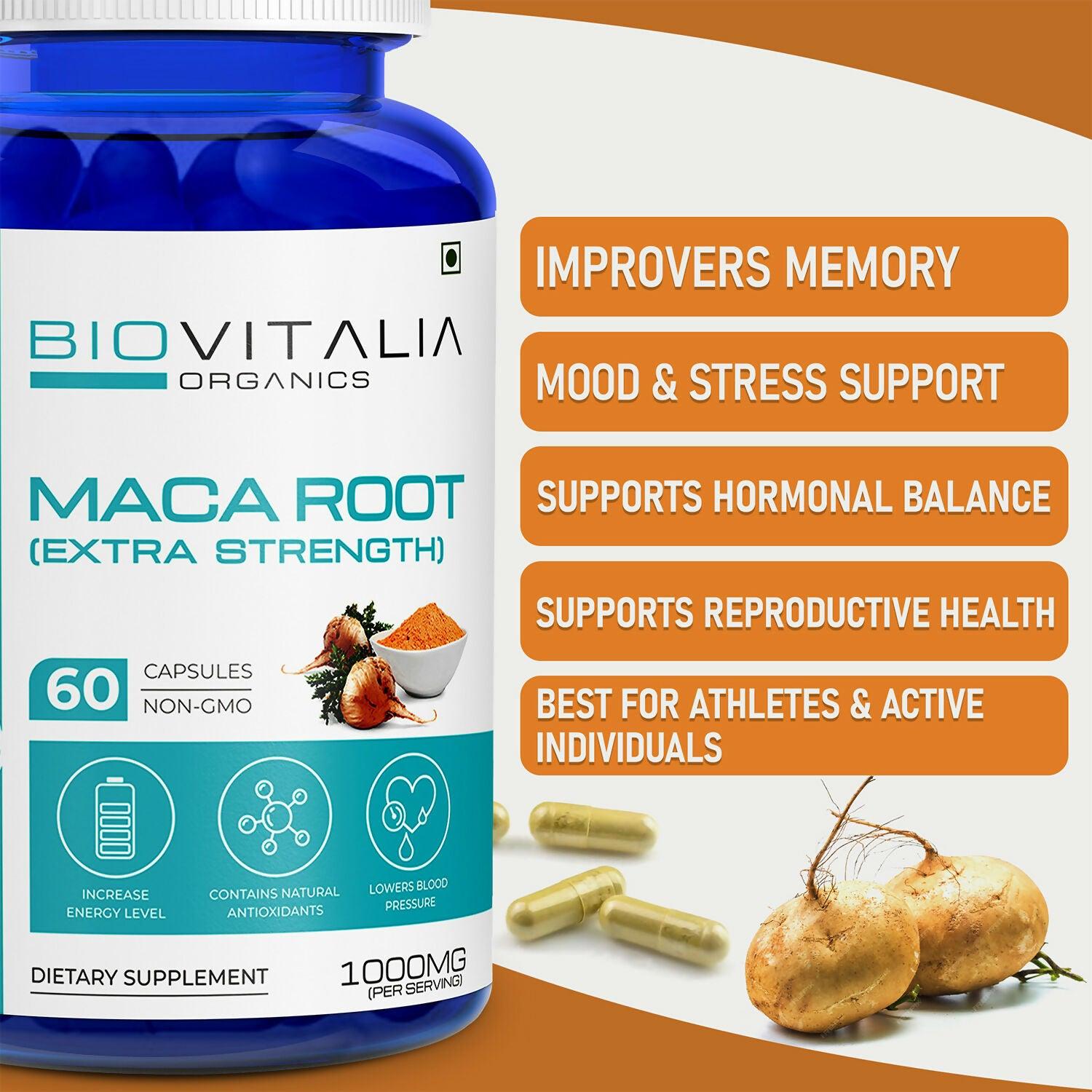 Biovitalia Organics Maca Rootcapsule Capsules