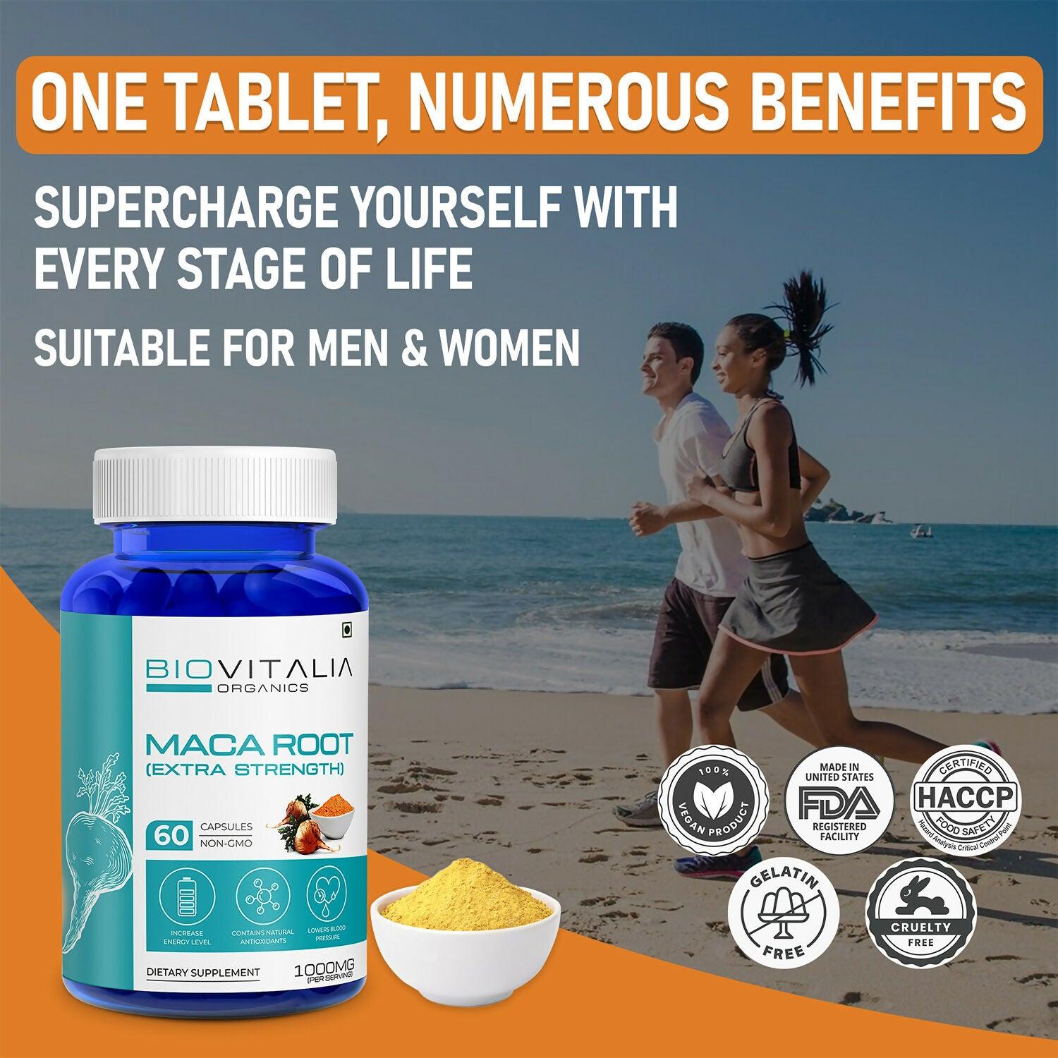 Biovitalia Organics Maca Rootcapsule Capsules