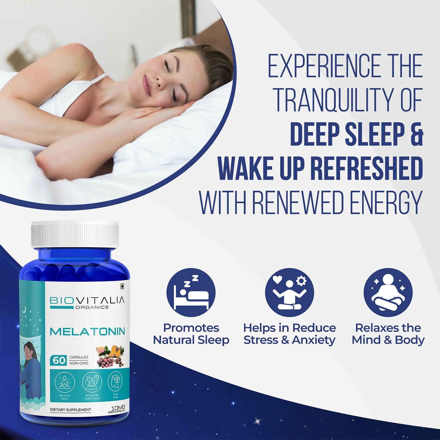 Biovitalia Organics Melatonin Sleeping Capsules