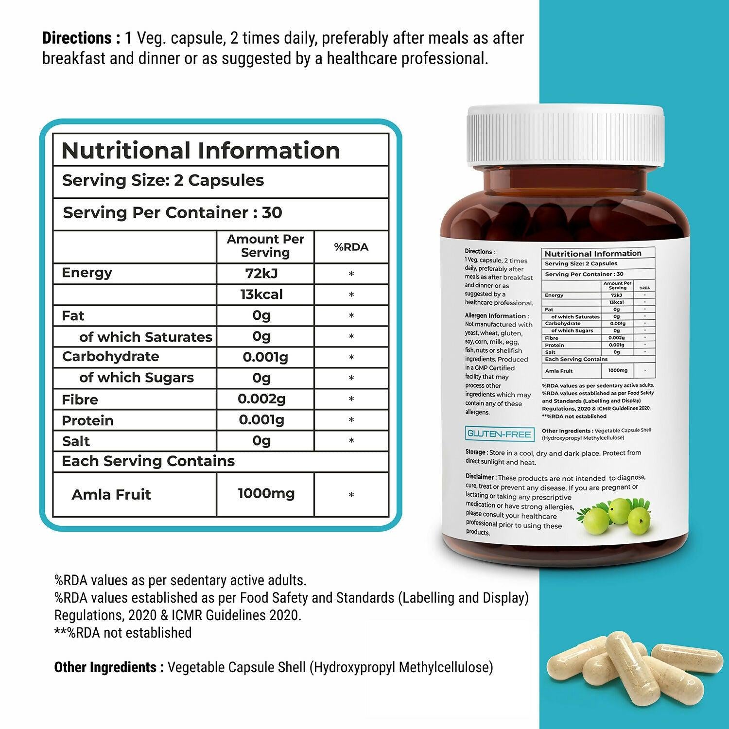 Biovitalia Organics Amla Fruit Capsules
