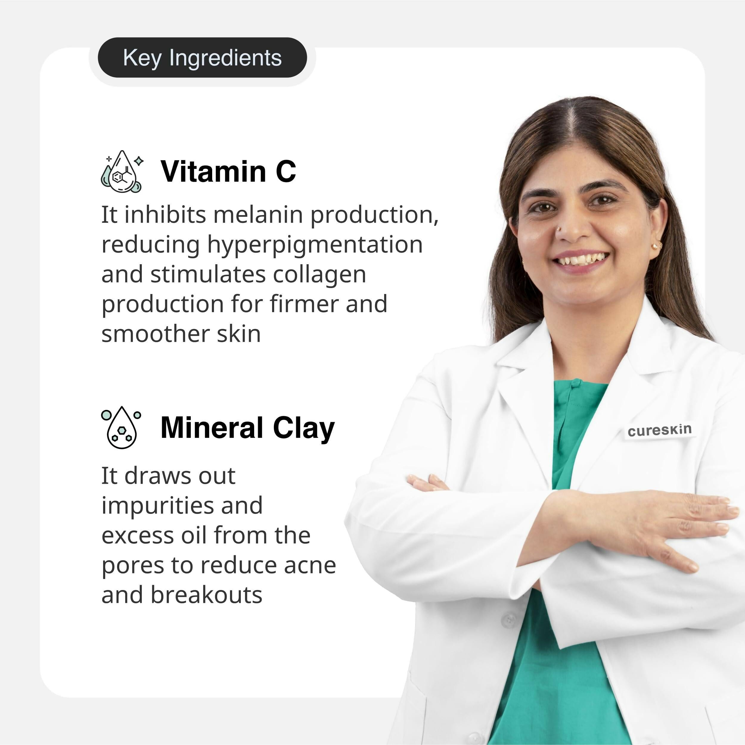 Cureskin Vitamin Boost Face Mask for Glowing Skin