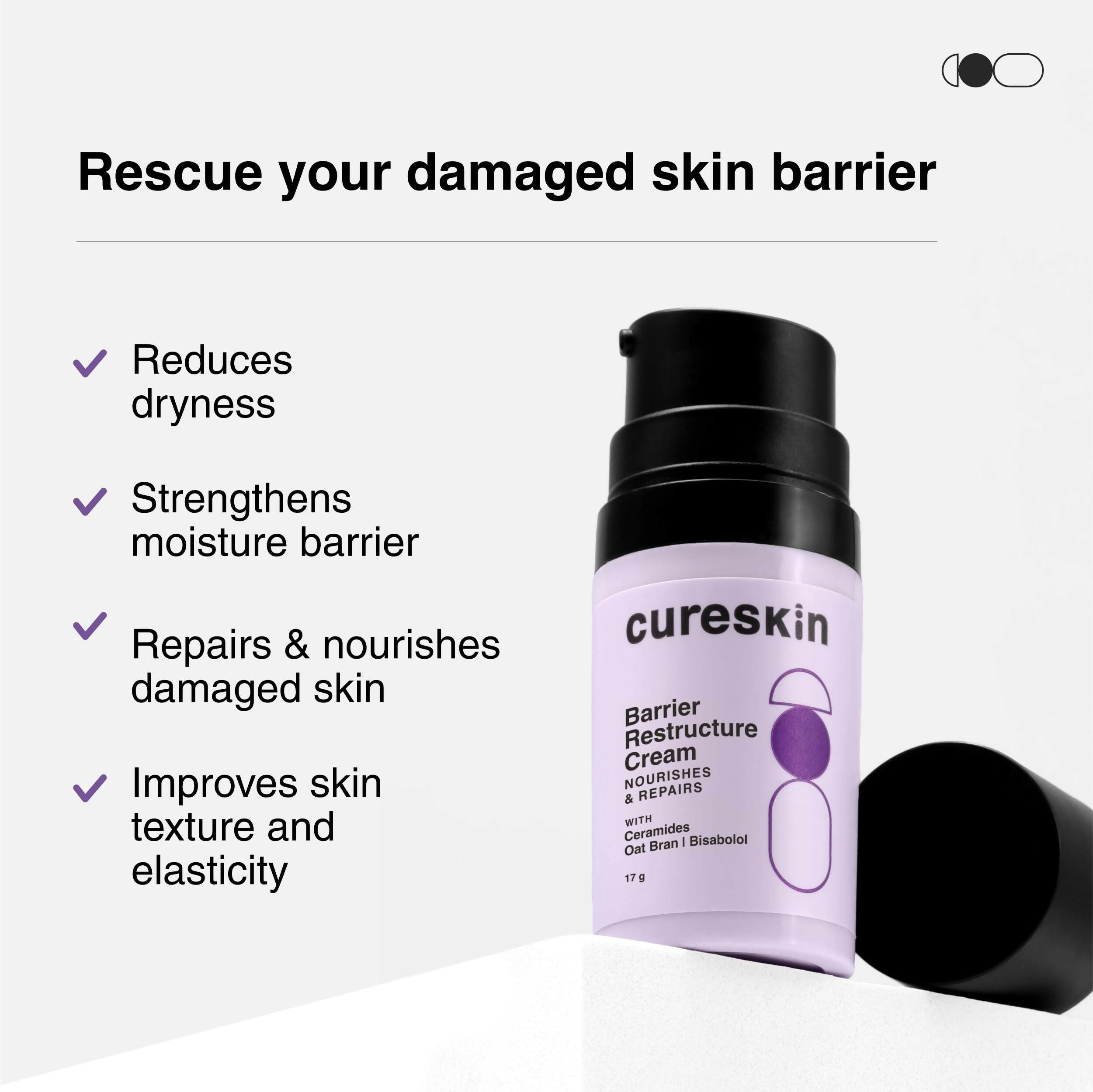 Cureskin Barrier Restructure Cream Nourishes and Repairs