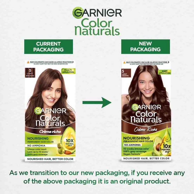 Garnier Color Naturals Creme Riche Hair Color - 5 Light Brown