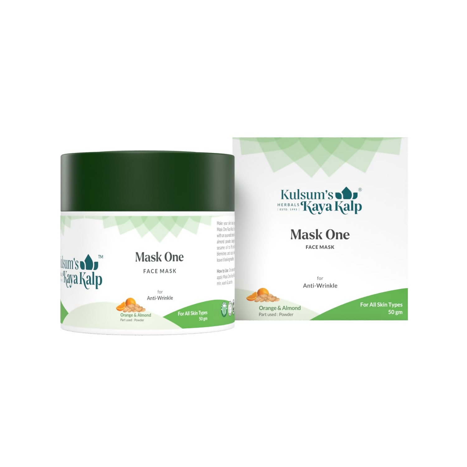 Kulsum's Kaya Kalp Mask One Face Mask For Anti-Wrinkle