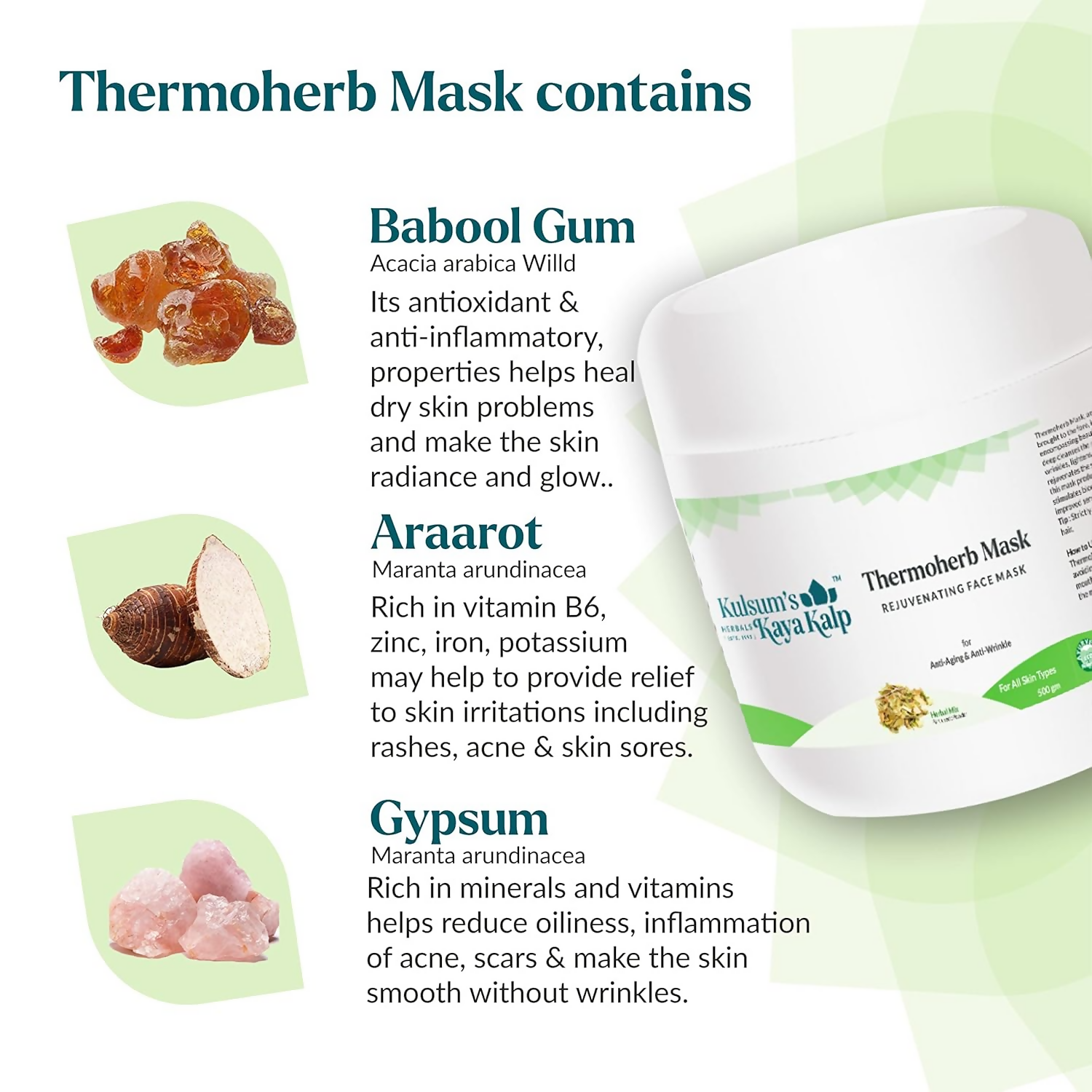 Kulsum's Kaya Kalp Thermoherb Mask For Anti-Aging & Anti-wrinkle