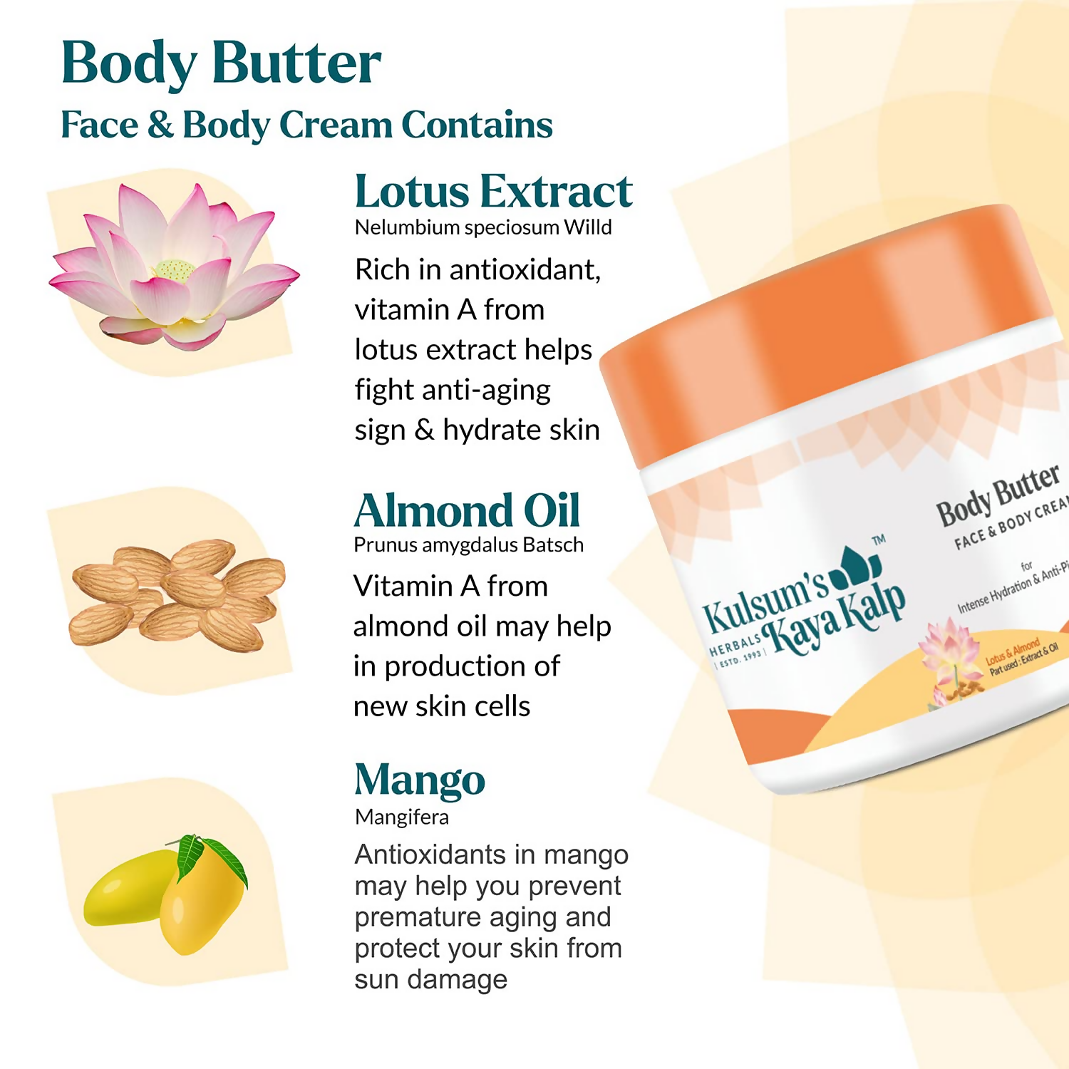 Kulsum's Kaya Kalp Body Butter For Intense Hydration & Anti Pigmentation