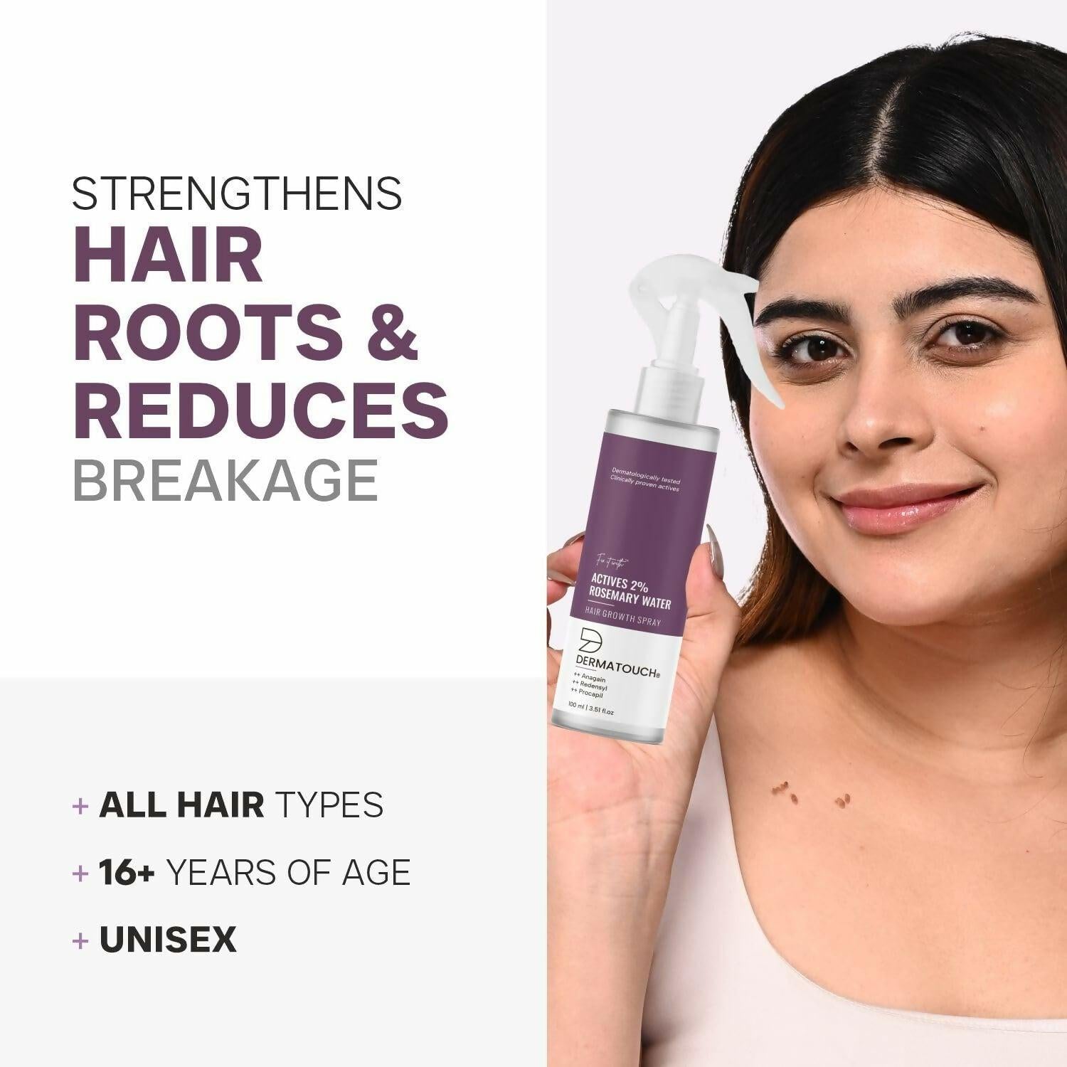 Dermatouch Rosemary Water Hair Growth Spray
