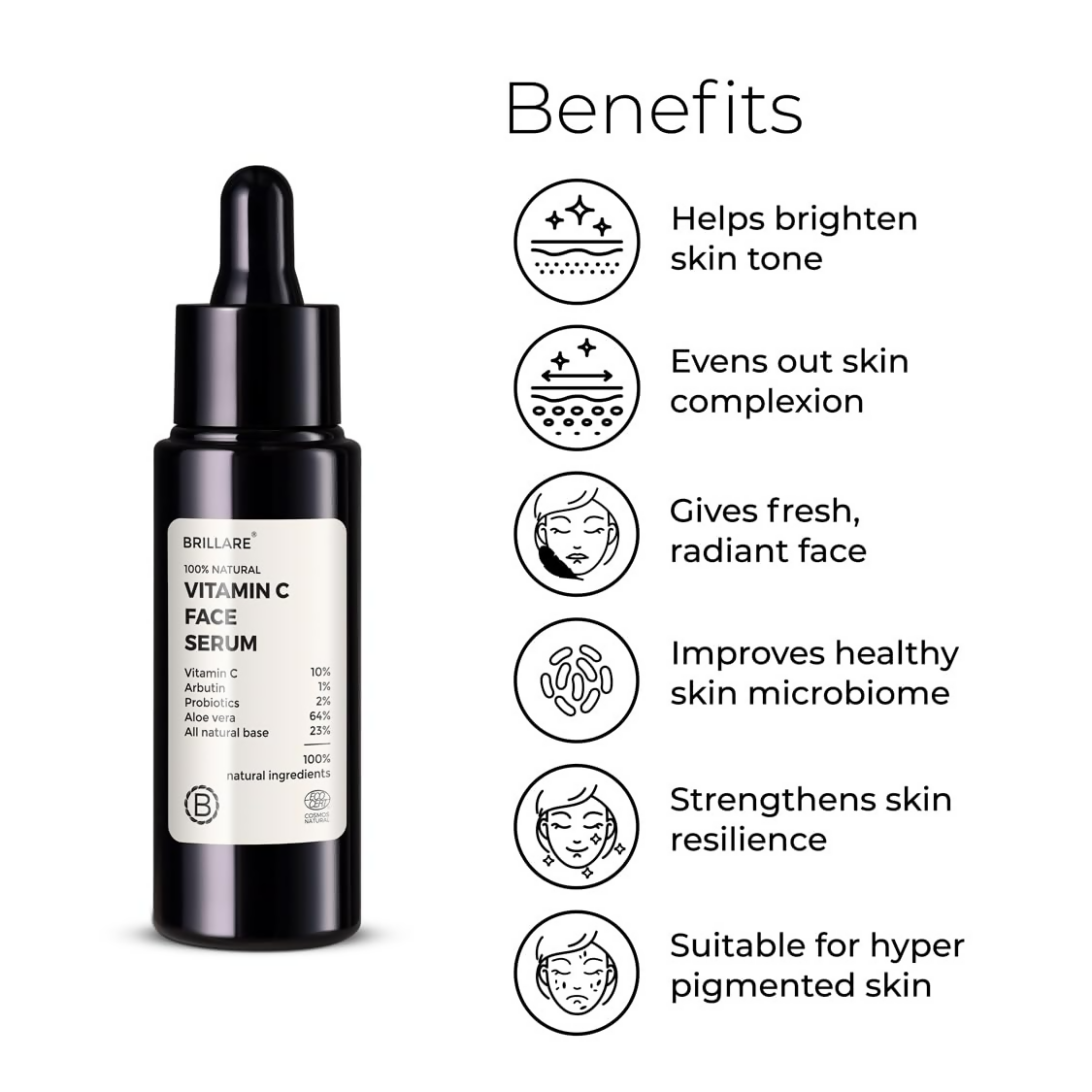 Brillare 10% Vitamin C Serum Bright & Glowing Skin