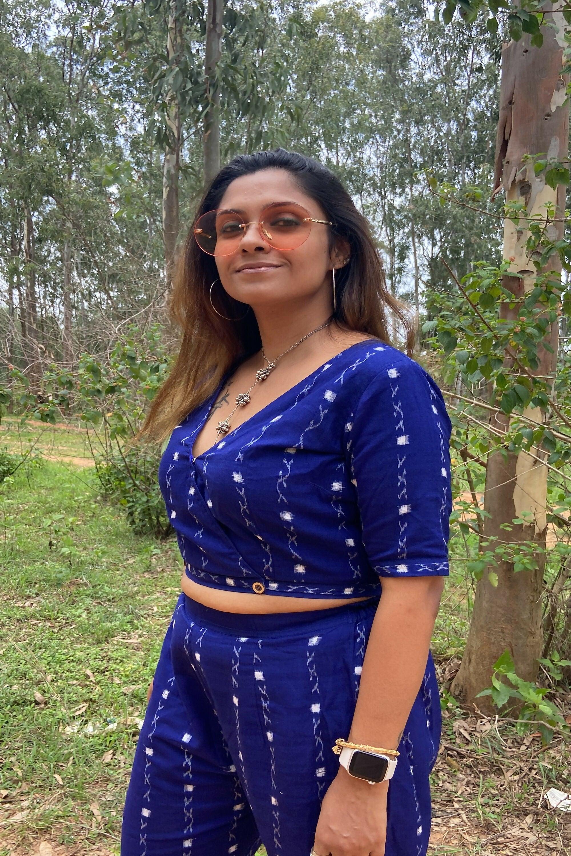 Earthyweaves Nilaranya Sambalpuri Co-ord Set