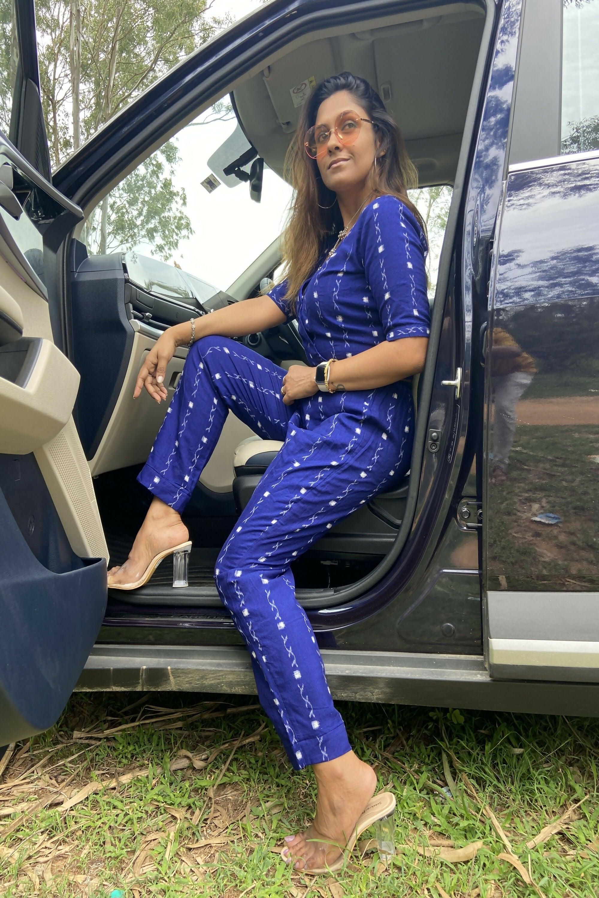 Earthyweaves Nilaranya Sambalpuri Co-ord Set