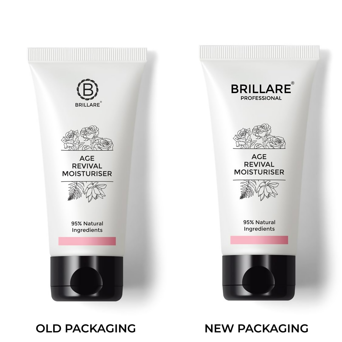 Brillare Age Revival Natural Moisturiser Cream with Indian Rose and Lotus