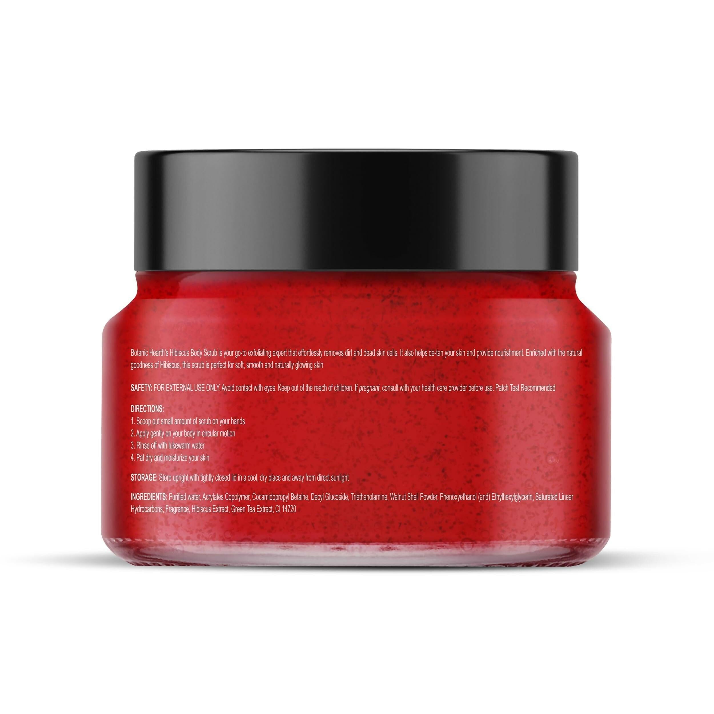 Botanic Hearth Hibiscus Body Scrub For Brighter, Smoother, Hydrated & Moisturized Skin
